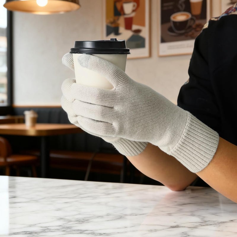 Wander Merino Wool Running Gloves for Winter Lightweight Touchscreen Thermal Knit Glove for Men&Women Upgraded - Image 4